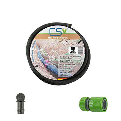 25m CS Perlschlauch Startup mit Schnellschlauchstück und Endstopfen