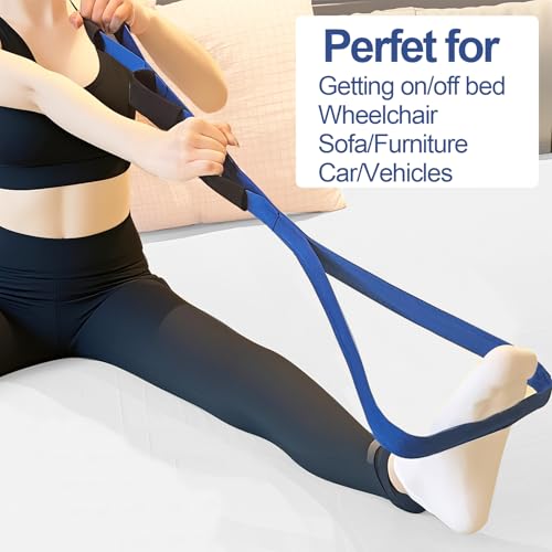 leg lifter for after hip replacement amp knee surgery recovery - rigid leg lifter with large foot loop elderly mobility aid post-surgery assist device