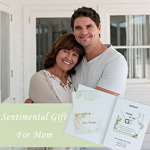 Sereney Sterling Silver Mom Gift from Son, Mother Daughter Necklace as Gift for Daughter Momm, Mother Son Necklace as Mom Birthday, Mama Present from Daughteer2