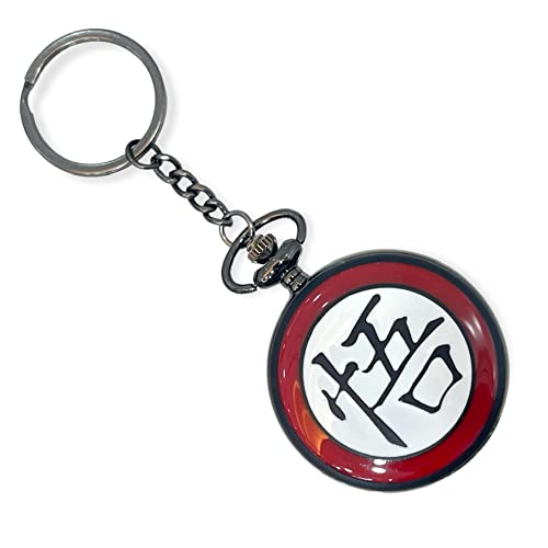 Image of AUGEN Premium Pocket Watch Metal Keychain for Gifting With KeyRing Anti-Rust DBZ Retro Vintage (Pack Of 1)