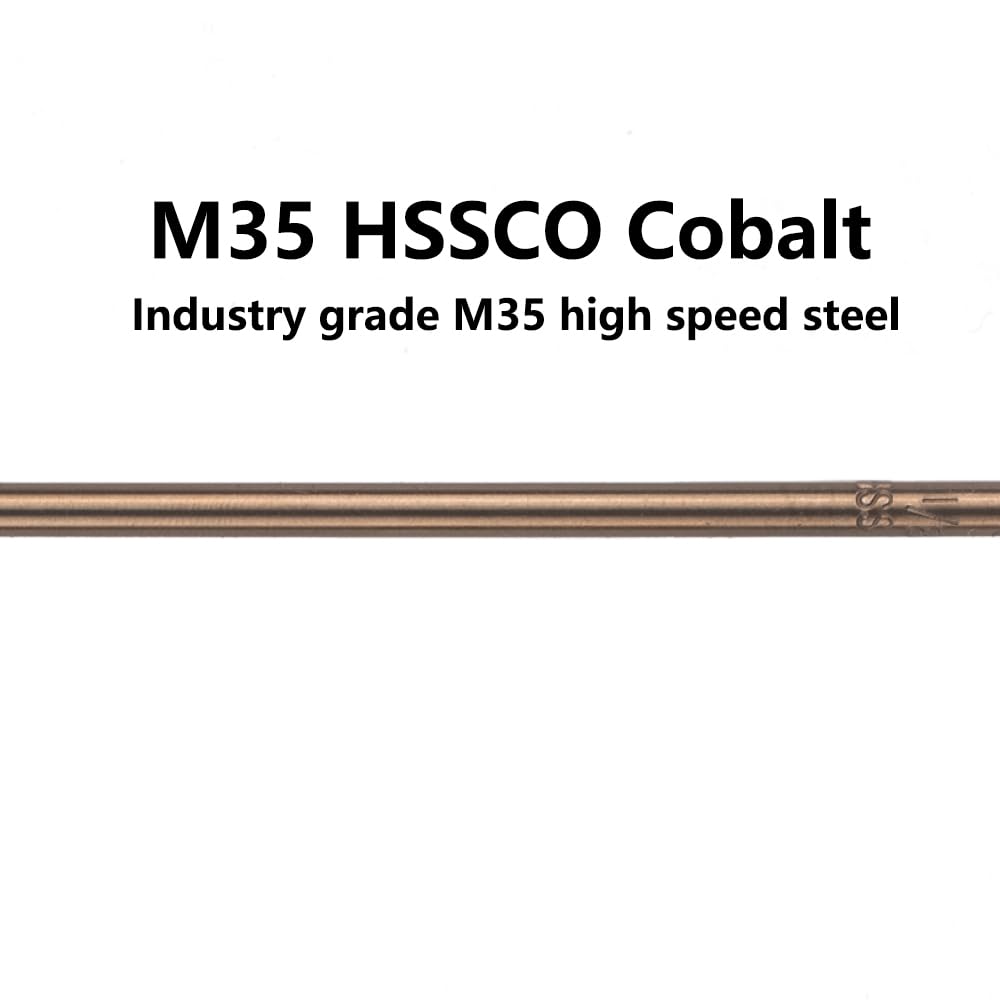 Cobalt Drill Bits Set - 5PCS for Metal, Plastic & Wood -4