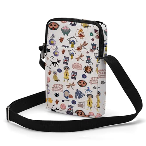 Image of Anime Fans Cute Cross Body Bag Anime Gifts Phone Bag Shoulder Bags Adjustable Shoulder Straps Sling Bag Japanese Gifts
