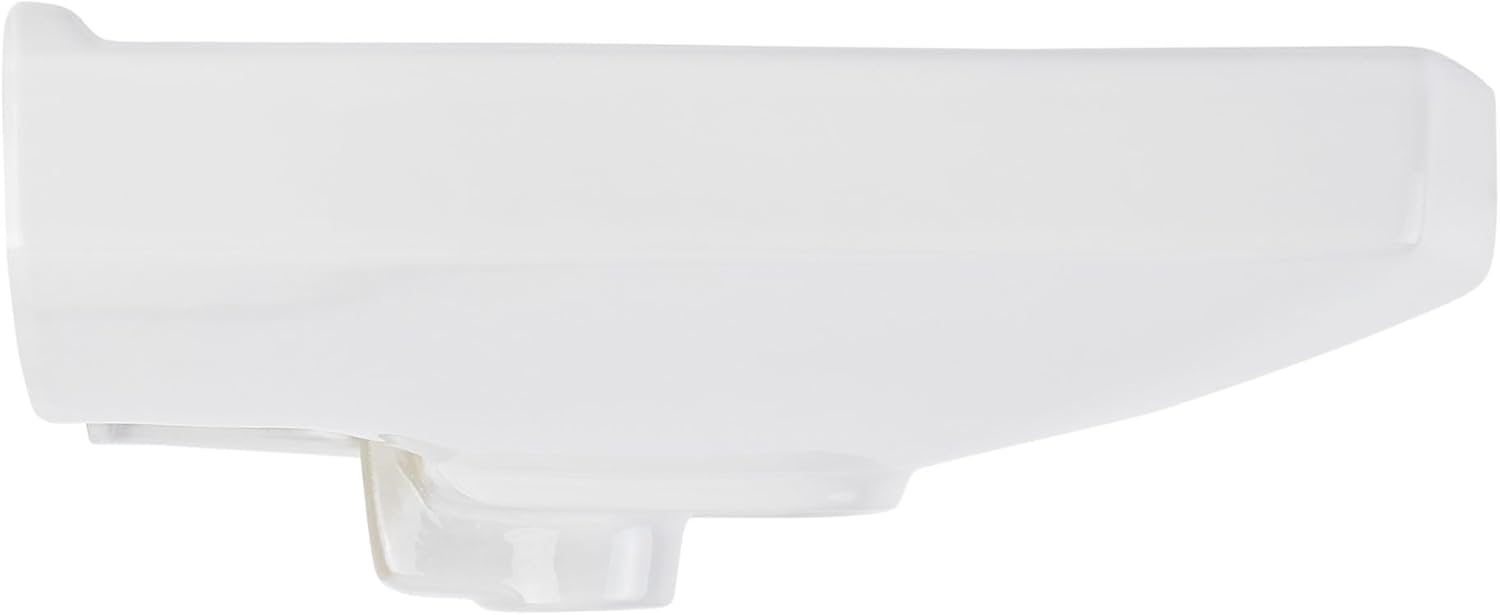 Pennfield 24" White Ceramic Wall-Mounted Bathroom Sink with Overflow
