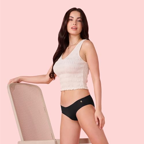 Image of Enamor Innovations Invisi, All Day Comfort, Low Waist Bikini Panty for Women - No Visible Panty Lines, Sweat Wicking, Free Cut, Regular Coverage - PB40