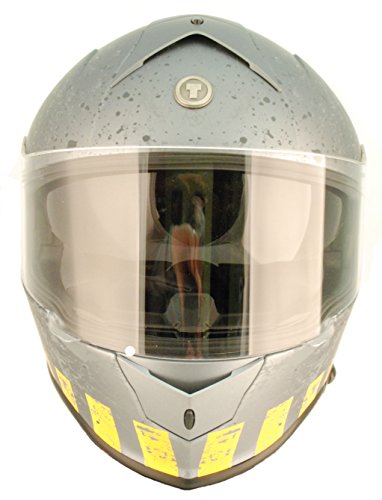 Torc T14B Bluetooth Integrated Mako Nuke Full Face Helmet (Flat Grey, X-Small) #TOP5