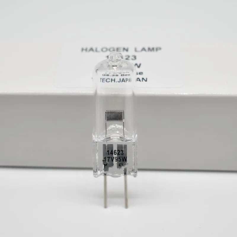 14623 17V 95W G6.35 Bombilla halógena de cuarzo de doble aguja Luz de funcionamiento de sillón dental(2 pieces)