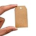 G2PLUS Price Tags, 100PCS Kraft Paper Gift Tags with String, 2.8x1.6in Blank Paper Hang Tag, Brown Rectangle Present Name Label Tag for Gift Wrapping, DIY Arts & Crafts, Garage Sales, Christmas