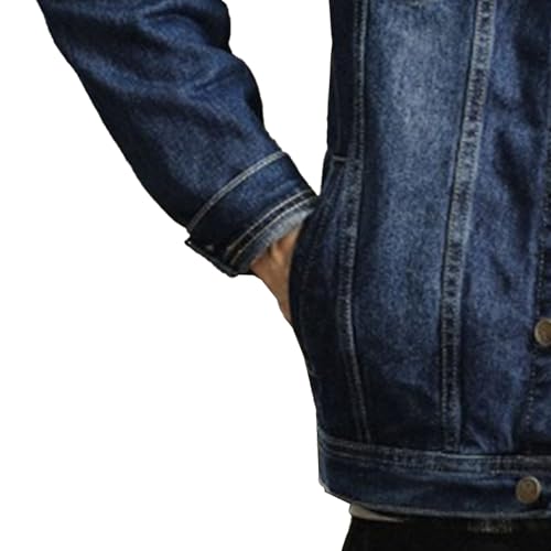 Chaqueta de mezclilla para hombre estilo camionero miniatura 6