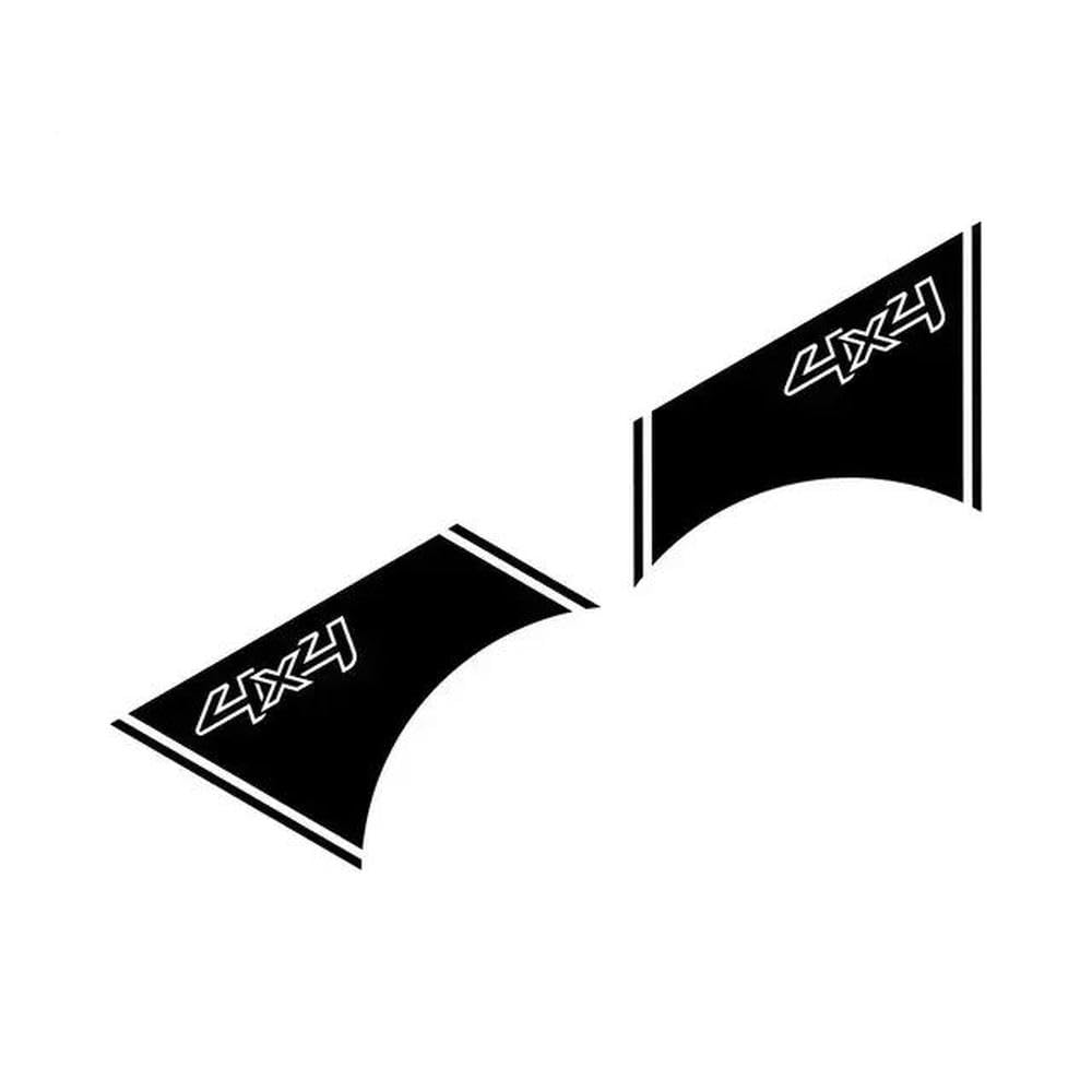 Trunk Side Vinyl Decor Stickers Side Door Vehicle Body Decoration(Black)