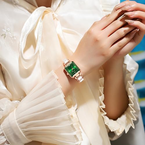 Image of NIBOSI Women Watches Analog Quartz Diamond Small Square Ladies Watche Stylish Waterproof Stainless Steel Wrist Watch for Women