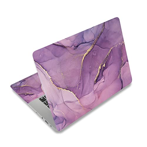 Image of 12.1 13 13.3 14 15 15.4 15.6 Inches Personalized Laptop Vinyl Skin Sticker Decal Universal Netbook Skin Sticker Reusable Notebook PC Art Decal Protector Cover Case (Purple Marble)