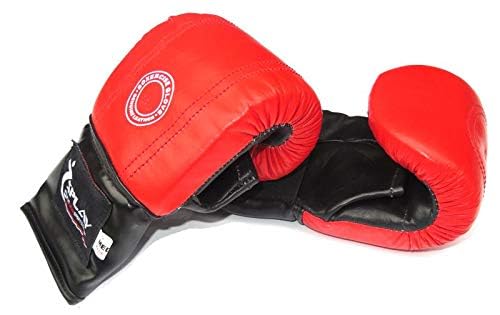Splay Boxercise Gloves Red Medium, Premium Quality Leather, Wrist Straps Provides Easy Grip & Wrist Protection - Image 2