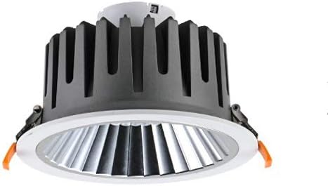 Recessed Black Round Lighting Led UnAdjustable Embedded Downlight Rotatable Recessed Household Bathroom COB Ceiling Panel Light Multiple Specifications Integrated (Color : 3000k, Size : 36w)