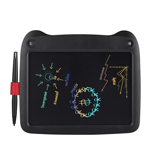 Electronic Notepad, 9-inch Notepad Writing Board Durable Smooth for Writing for Outdoor(Black)