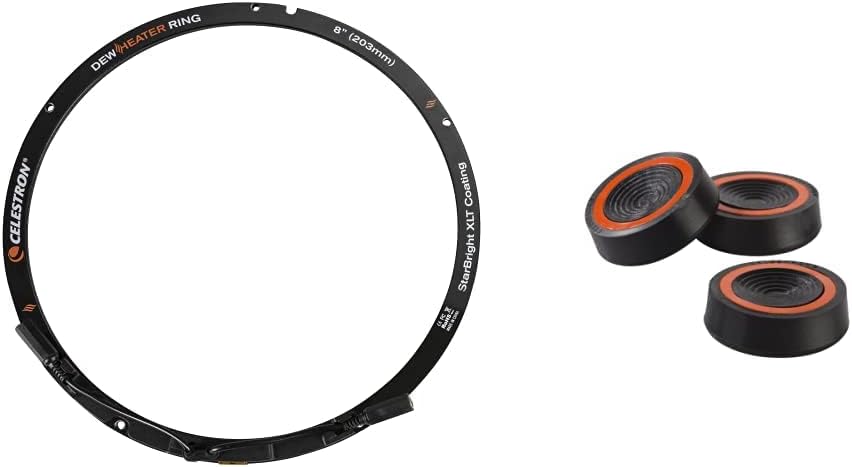 Celestron 8" Schmidt-Cassegrain Telescope Bundle with Dew Heater Ring and Vibration Suppression Pads