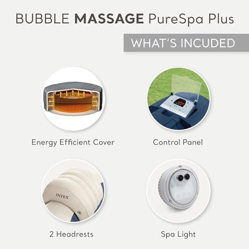 Intex 28431EP Purespa Plus Bubble Massage Spa Set: Includes Energy Efficient Spa Cover thumb #4