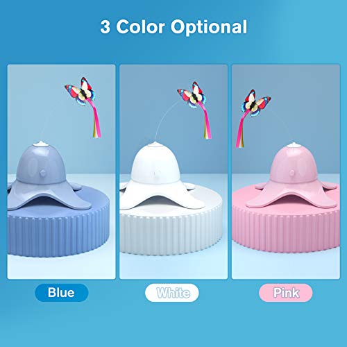 Brinquedo giratório elétrico interativo para gatos Adaskala Brinquedo giratório de 360 ​​graus para