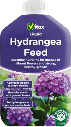 Vitax Hydrangea Liquid Feed 1 Litre Concentrated Plant Food for Bigger Blooms & Healthier Growth | Makes 225L | Ideal for Potted & Garden Hydrangeas