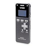 Digital Voice Recorder Built-in 8GB Voice Recorder with USB,Grey Color OLED Stereo Audio Recorder Dictaphone Sound Recording Device with Microphone MP3 Player for Lectures Meetings Interviews