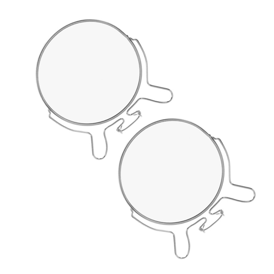 Espejo de maquillaje de doble cara con aumento y soporte plegable para sesiones fotográficas