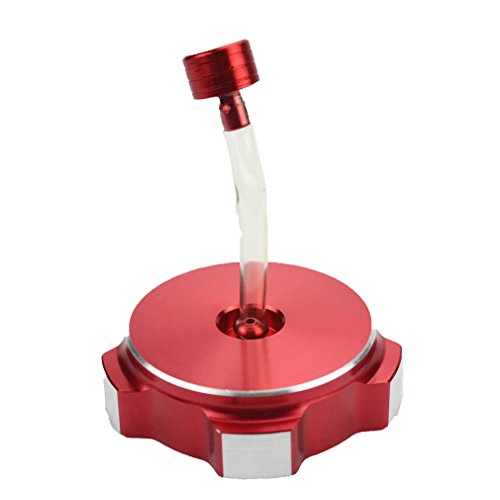 GOOFIT CNC Tappi serbatoio carburante Alluminio universale sostituzione per SSR Thumpstar TTR Lifan BSE Kayo Taotao Kazuma Coolste Roketa Dirt Bike Moto Pit Bike Rosso