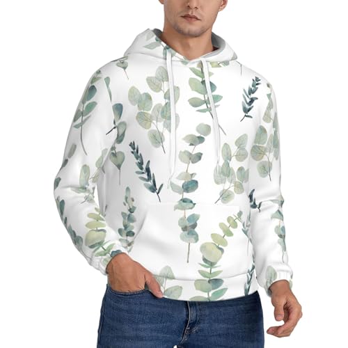 Sweat à capuche eucalyptus unisexe contre le froid pour un look casual