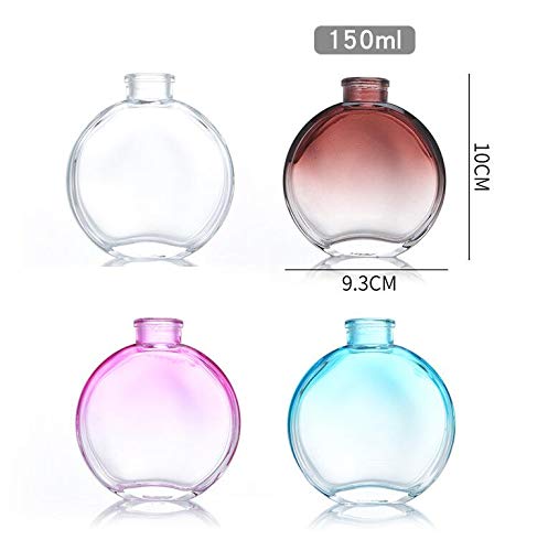 1Pcs 150Ml/5Oz Empty Refillable Clear Glass Diffuser Bottles Aromatherapy Jar Container Fragrance Accessories Use For Diy Replacement Reed Diffuser Sticks Sets Essential Oils Crafts Decor #TOP2
