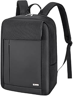 Voova Laptop Backpack for Men Women, Slim Lightweight Work Back pack with 14-15.6 Inch Laptop Compartment, Waterproof Computer Rucksack Bag for Travel Business College School, Black