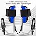 Luocute Tree Climbing Spikes, 1 Pair Climbing Spurs Tree Gear with Straps and Spike Protectors, Adjustable Arborist Equipment for Climbers Fruit Picking, Climb Pitons Aid Gear (Blue)