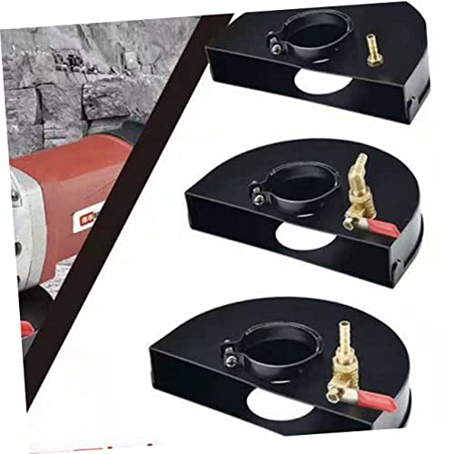 Protector de amoladora portátil en acero negro contra el polvo de yeso 5