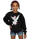 Offiziell Waren Lizenziert. Disney Mädchen Tinkerbell Christmas Fairy Sweatshirt 5-6 Years Schwarz