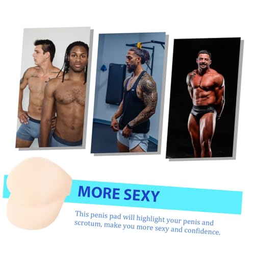 Didiseaon 6pcs Men's Bulge Enhancing Swim Briefs with Sponge Pad U Shape Underwear Cups for Comfort Support Sports and Swimming Discreet Pouch Design for Daily Wear Beige3