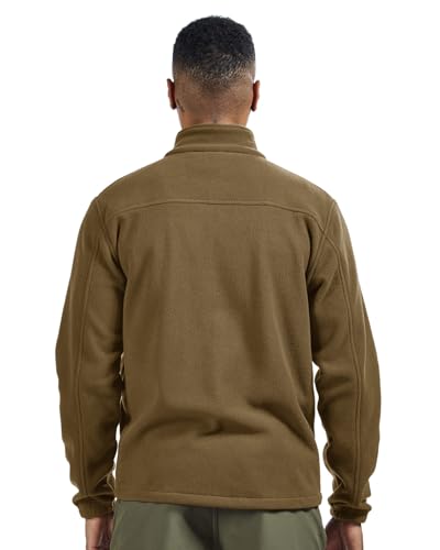 donhobo Mens Fleece Jackets Full Zip Lightweight Casual Jacket with Pockets Stand Collar Outdoor Winter Coat for Walking Hiking Fishing Camping - Image 4