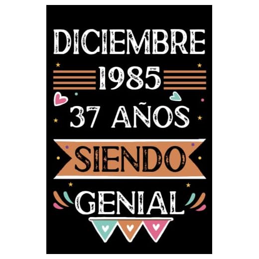 CUADERNO, Diciembre 1985, 37 Años Siendo Genial: Libro de visitas, cuaderno, 110 páginas de felicitaciones, idea de regalo, regalo Para la esposa, novia, mujer, La madre