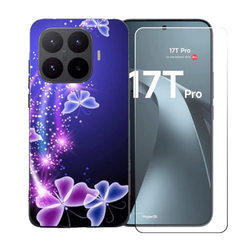 CongJiaLingXi�P�[�X�K�p�� Xiaomi 17T Pro (6.83") + �������ꂽ�K���X�X�N���[���v���e�N�^�[�A�_��ȃV���R�[���V�F���o���p�[TPU�ی�J�o�[�̂���,BST7