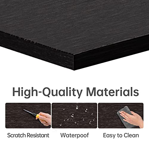 Joiscope Home Office Computer Desk,Small Study Writing Desk With Wooden Storage Shelf,2-Tier Industrial Morden Laptop Table With Splice Board,47 Inches(Black Oak Finish) #TOP5