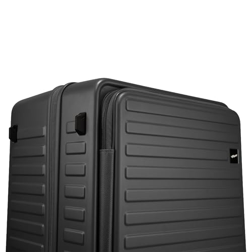 Image of F Gear Windsor Large 76cm German Makrolon Polycarbonate|Japanese Hinomoto Wheel|Front-Opening Trunk-Style Hard Luggage|Check-in Suitcase Travel|Laptop sleeve, Expandable, Anti-Theft Zipper| Steel Grey
