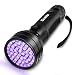 UV Flashlight Black light super 51 LED Handheld Pet Dog Cat Urine Carpet stain detector 395nm Scorpion Hunting,Ultraviolet Lightweight Portable Flashlight,bed bug,Leakage,ore,Banknote,ID card detector