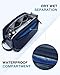 BAGSMART Toiletry Bag for Men, Large Travel Toiletry Organizer, Dopp Kit Water-resistant Shaving Bag for Toiletries Accessories - Nvay Blue