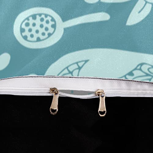 Duvet Covers Set Twin Owls And Florals - Soft And Breathable Microfiber Comforter Bedding Set With Zipper Closure For Kids Women Men, 1 Duvet Cover 2 Pillowcase #TOP3