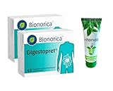 Digestopret - Cápsulas blandas (2 x 45 unidades, incluye una crema de manos de vitenda con aceite de menta contra calambres, flatulencias y dolores asociados)