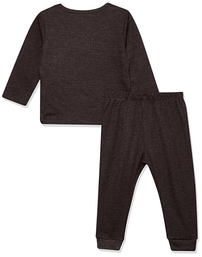Amazon Brand - Jam & Honey Unisex Baby Full Sleeve Thermal Set Dark Grey - Image 2 thumbnail