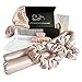 Sleep ‘N Curl - 100% Pure Mulberry Silk - Heatless Hair Curler KIT with Pure Silk Cap (Bonnet)