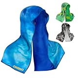 CAMBIVO Cooling Hoodie Towel for Men and Women, Lightweight Breathable Sun Protection Cover for Head, Neck, Ears, Face, Cooling Clothing for Extreme Heat, Sports Outdoors, Travel