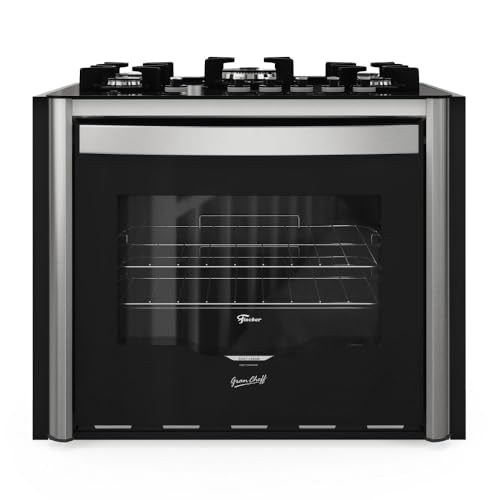 FISCHER FOGÃO DE PISO EMBUTIR À GÁS 5 BOCAS TRIPLA CHAMA GRAN CHEFF COM DOURADOR 127V - 28550-65542