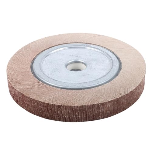 200x25mm ボアフランジフラップグラインディングホイール アルミクロスモップ 研磨ディスク 金属・木材用 厚さ25mm(320)