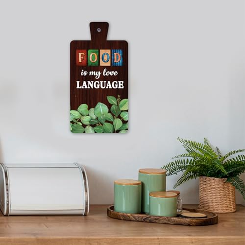 Image of Chaka Chaundh - Kitchen Plaque Quotes Wall Hanging Decor - Restaurant Quotes Sign Board Decor - Dining Quotes Sign Wall Plates Decor Items - Set of 3 (Multi dark red)