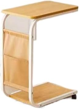 Side Table Night Table with Casters, Multifunctional Shelf Side Rack Bedroom Table Mini Small Table Sofa Table Night Tape