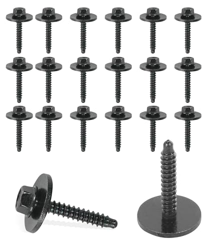 Bylikeho KTLXTJ0001 20 Pcs Car Bolts,Auto Parts Automotive Bolts,Bumper Cover Splash Shield Fender Liner Bolt,Car Accessories Automotive Fastener Fender Bumper Cover Wheelhouse Bolt Screw,Replace 11570498 cover