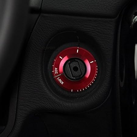 Amazon 車のイグニッションスイッチ装飾カバー鍵穴スタートリングステッカー用メルセデスベンツe Glk Gla Cla Amg 15 16 Cクラス スターターリング 車 バイク